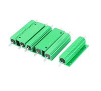 Éléments de limitation du courant 6Pcs Boîtier en Aluminium 100W Watt 50 Ohm 5% Tolérance Résistance Fixe Vert (6Pcs Aluminium Logé 100W Watt 50 Ohm 5% Tolérance Résistance Fixe Vert