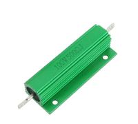 Éléments de limitation du courant Coque en aluminium vert fil bobiné 100 W 5% 500 Ohm résistances 2 pièces