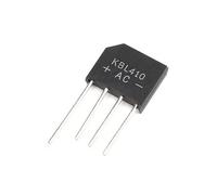 Éléments de limitation du courant Diode de redressement de pont, KBL406 4A 600V/ KBL410 4A 1000V, Diodes électroniques au silicium, 4 broches (Color : 50pcs, Size : KBL410)