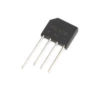 Éléments de limitation du courant Diode de redressement de pont, KBL608 Diodes électroniques au silicium 6A 800V, 4 broches (Size : 100Pcs)