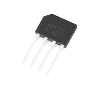 Éléments de limitation du courant Diode de redressement de pont, KBP206 2A 600V/ KBP210 2A 1000V, Diodes électroniques au silicium, 4 broches (Color : 10pcs, Size : KBP210)