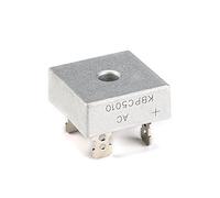 Éléments de limitation du courant Diode de redressement de pont, KBPC5010 50A 1000V Diodes électroniques au silicium, 4 broches (Size : One Size)