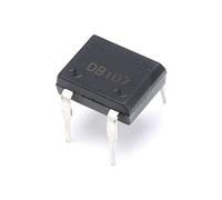 Éléments de limitation du courant Diode de redressement de pont, SMD DB107S, DIP-4 DB107 Diodes électroniques au silicium 1A 1000V (Color : 50pcs, Size : DB107)
