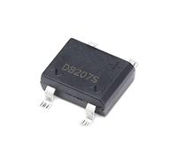 Éléments de limitation du courant Diode de redressement de pont, SMD DB207S, DIP-4 DB207 2A 1000V Diodes électroniques au silicium (Color : 100pcs, Size : DB207S)