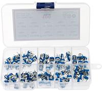Éléments de limitation du courant Relais 100pcs 10value x 10pcs RM065 Kit d'assortiment de potentiomètre de trimpot horizontal