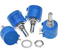 Éléments de limitation du courant Résistance 3590S Potentiomètre multitour 500 1K 2K 5K 10K 20K 50K 100K ohm Potentiomètre Réglable Résistance 3590 102 202 502 103 (Size : 1K Ohm)