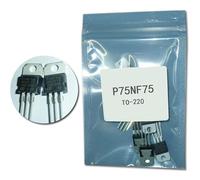 Éléments de limitation du courant Transistor 10 pièces/lot P75NF75 to220 Transistor mosfet de puissance STP75nf75 Transistor à effet de champ mosfet TO-220 75v 80A mosfet 220 kit