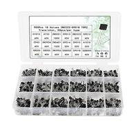 Éléments de limitation du courant Transistor 900pcs 2N2222-S9018 Transistors Box Pack NPN PNP TO92 Transistor Assortiment Kit 18 Valeurs * 50pcs S9015 S8050 S8550 2N3904 2N3906