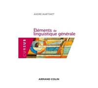Éléments de linguistique générale 5ème édition - André Martinet - Armand Colin - broché - Etude