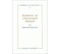Eléments de linguistique romane