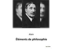 Éléments de philosophie - Alain - Shs Editions - broché - Essai