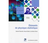 Éléments de physique statistique