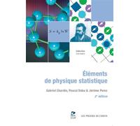 Éléments de physique statistique - Gabriel Chardin - Ensta - broché - Manuel