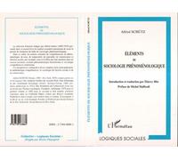 Éléments de Sociologie Phénoménologique - Thierry Blin - L'harmattan - broché - Livre