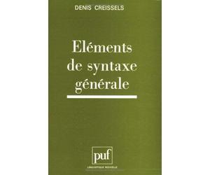 Éléments de syntaxe générale
