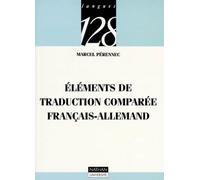 Eléments de traduction comparée français-allemand