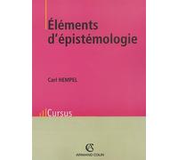 Elements d'épistémologie.: 2ème édition