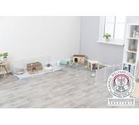 Éléments d'extension pour enclos d'extérieur indoor 35 × 35 cm blanc