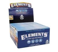 Elements King Size Ultra Thim Slim Rice Rolling Papers - 10 Booklets by Elements