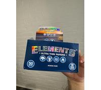 Elements Lot de 50 feuilles de riz King Size