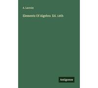 Elements Of Algebra Ed. 14th