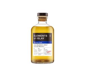 ELEMENTS OF ISLAY - Bourbon Cask - Blended Malt Whisky - 54.5% Alcool - Origine : Ecosse/Islay - Tourbe puissante - Notes de Feux de camps, pomme cuites - 70 cl