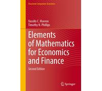 Elements Of Mathematics For Economics And Finance