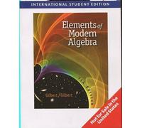 Elements Of Modern Algebra
