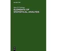 Elements Of Statistical Analysis