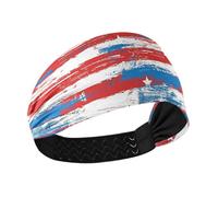 Elements of The American Flag Bandeau de sport anti-humidité pour femme Bandes élastiques pour laver la tête pour le tennis, le yoga, le football