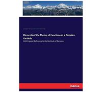 Elements Of The Theory Of Functions Of A Complex Variable