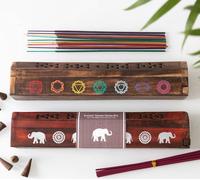 Elements - Set cadeau d'encens, bois de rose, éléphant SD4667 (taille unique) (Marron/Blanc)
