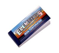 Elements Wide Rolling Tips, pointes non perforées en taille King Size 50 tips par agrafes 20 agrafes