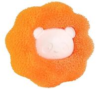 elemhome Lot de 10 brosses à poils d'animaux domestiques pour machine à laver, réutilisables, outil de nettoyage pour poils d'animaux de compagnie, attrape-poils pour linge de lit (orange)