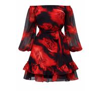 Elena Athanasiadou Robe de cocktail 'Georgia' rouge vif, Taille 36-40