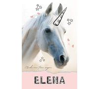 Elena: Diario Unicorno Personalizzato Con Nome Per Figlia Regalo Di Compleanno Per Elena 90 Pagine A Righe, Piccolo Formato A5 Taccuino, Diario Della Gratitudine, Segreto, Diario Personale Per B