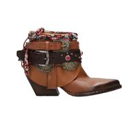 Elena Iachi - Bottines en Cuir Cloutées - Femme - Chaussures - Brun - Taille: 40 EU