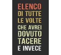 Elenco di tutte le volte che avrei dovuto tacere e invece: Taccuino per appunti - Regalo divertente e sarcastico per colleghi d'ufficio, dipendenti, team, adulti e capo | Formato A5.