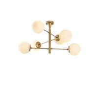 Éléonore - Plafonnier Vintage Doré - 6 Lampes Doré