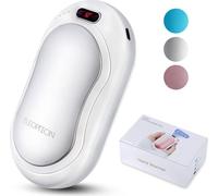 ELEOPTION Chauffe-mains, alimentation 10000mAh, rechargeable USB double poche chauffe-mains
