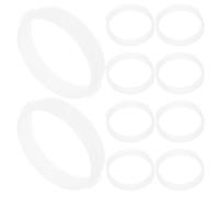 ELEOUTI 10 Anneaux de Tunnel Circulaire pour Hamster en Plastique Blanc, Robustes Remplacement, pour Cage à Hamster et Projets DIY en Intérieur