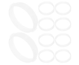 ELEOUTI 10 Anneaux de Tunnel Circulaire pour Hamster en Plastique Blanc, Robustes Remplacement, pour Cage à Hamster et Projets DIY en Intérieur