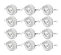 ELEOUTI 12 Pièces Perles LED par 3w Blanches pour Éclairage Dj, Scène,