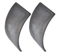 ELEOUTI 2 Pièces Cachette Écorce Finition Poterie et Crapauds Lézards en Texturée, Design Empilable et Forme Incurvée pour Jardin Extérieur