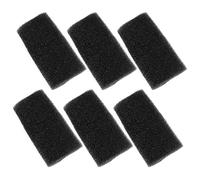 ELEOUTI 6 Pcs Rouleaux D'éponge de Préfiltration en Coton Noir pour Aquarium 22mm, Protège Crevettes et Filtre Flux d'eau en Eau Douce et Marine