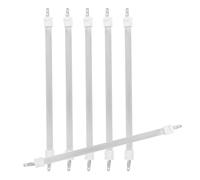 ELEOUTI 6 Tubes Chauffants en Quartz Blanc, Élément Chauffant de Remplacement pour Chauffage Électrique, Installation Facile, Fonctionnement Économe en Énergie, Pack de 6 Pièces