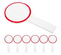 ELEOUTI 6pcs Petits Tableaux Blancs Effaçables à Sec en Mousse Réutilisables à Face Unique pour Écriture DIY, Palettes de Vote Portables Légères et Pratiques