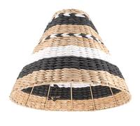 ELEOUTI Abat-jour en Papier Tressé pour Lampe E27 E14, Style Vintage Élégant, Fabrication Soignée, pour Intérieur comme Salon ou Chambre