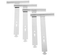 ELEOUTI Accessoires pour Volets Roulants en Acier Inoxydable Argenté, Lot de 4 Pièces Crochet et Ressort pour Réparation Solide et Performance Fiable