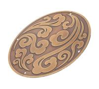 ELEOUTI Applique Décorative Ronde Style Antique en Laiton Or Installation Facile et Usage Pratique pour Meubles Vintage pour Décoration Intérieure Élégante